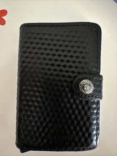Secrid black leather - black,