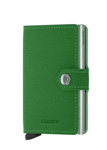 Mini wallet green crispie - in,